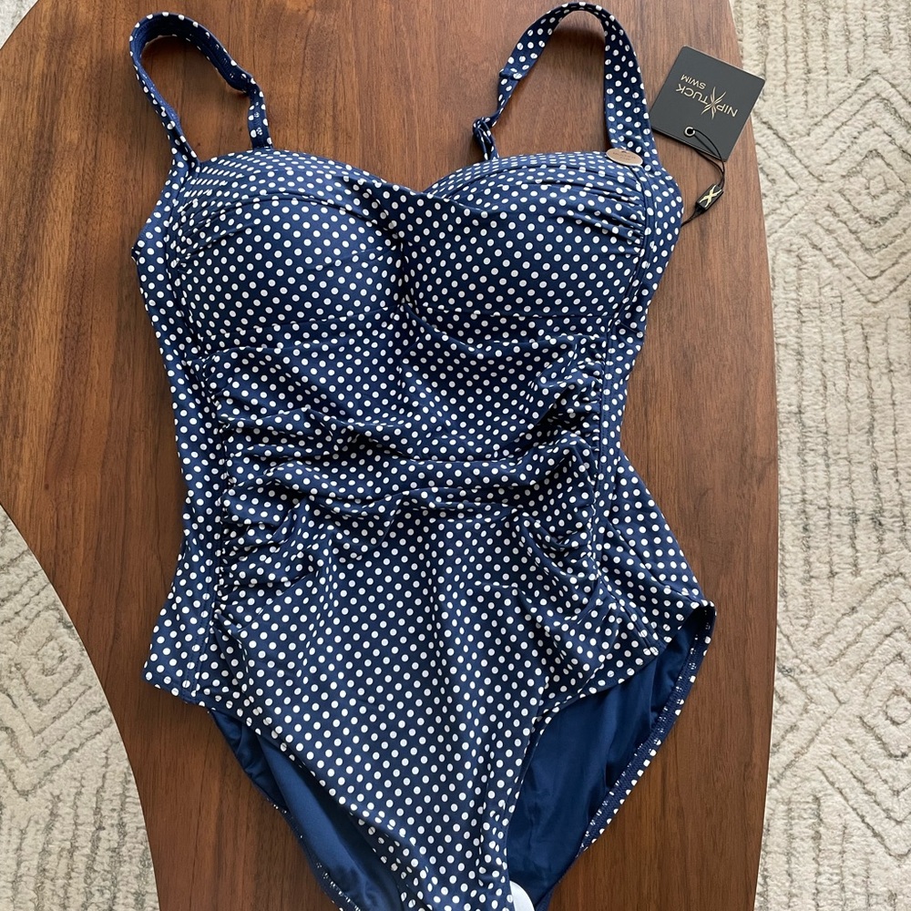 1 Niptuck swim suit (brand new!) - polka dots